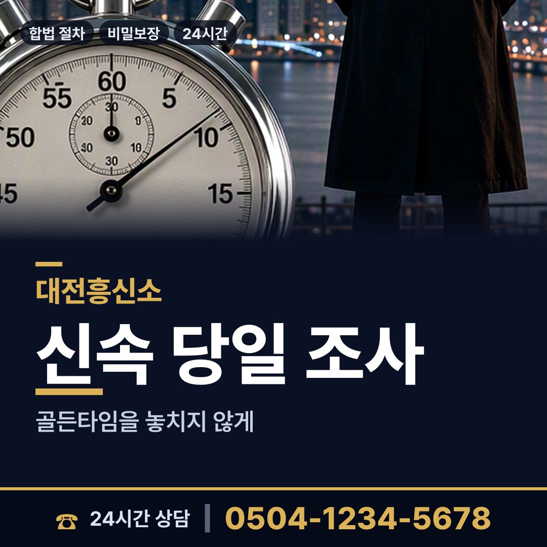 대전 문창동 외도상대신원 상담 안내